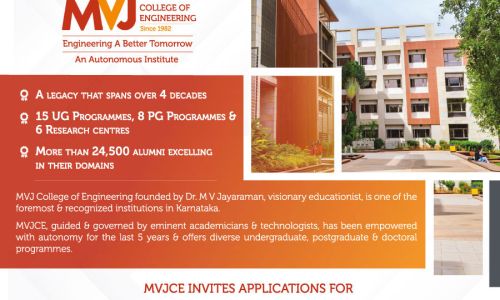 Mvjce Invites Applications For Professors Associate Assistant Thumb